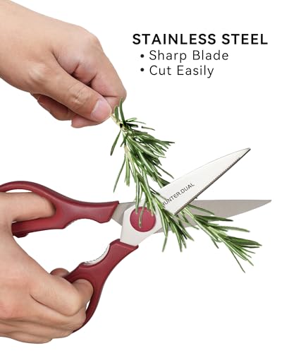 Kitchen Scissors for Food (Red / 8.35 Inch)