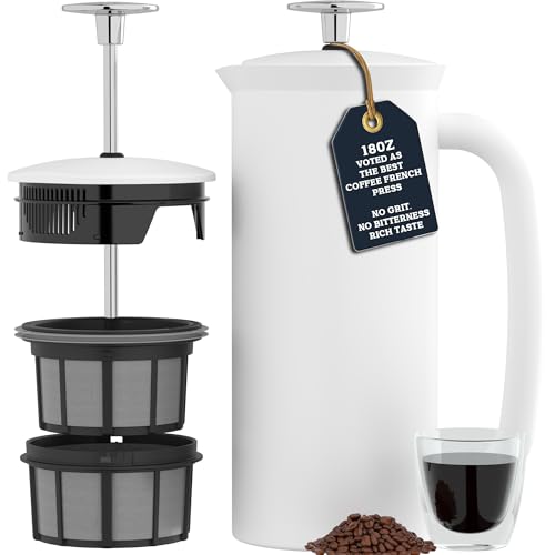 P7 French Press (18 oz / Matte White)