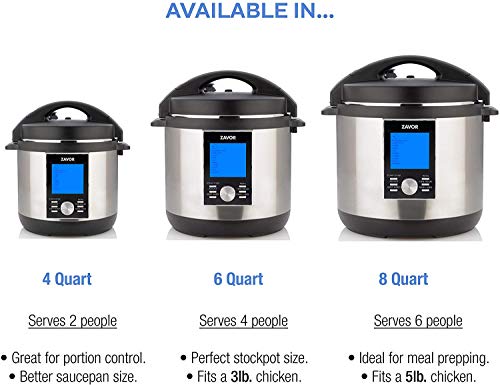 LUX LCD 6 Quart Programmable Electric Multi (6.3 Quarts / Stainless Steel)