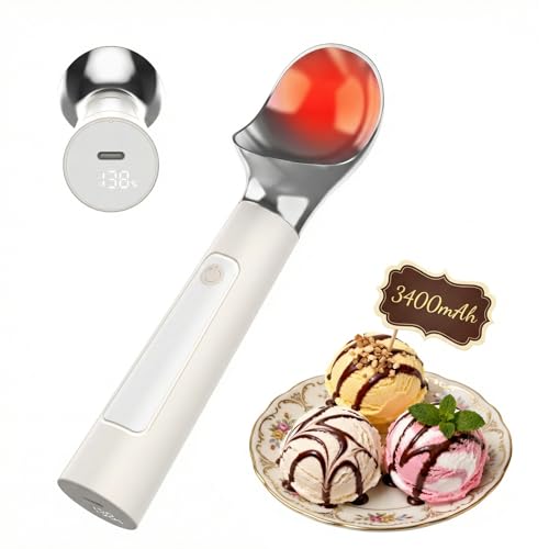 Heated Ice Cream Scoop (Upgraded White)