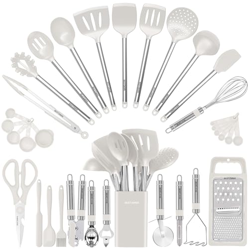 Kitchen Utensil Set (Cream White)