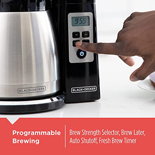 12 Cup Thermal Programmable Coffee Maker with Brew Strength and VORTEX Technology (CM2046S)