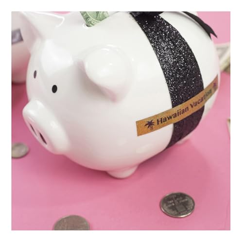 P-Touch TZe-PR831 Black Print on Premium Laminated Tape 12mm (0.47”) Wide x 8m (26.2’) Long, Glitter Gold, TZEPR831 (26.2 Foot)