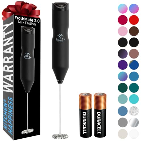 Powerful Frother Wand AA Batteries Included (Executive Black / Majestic Frother)