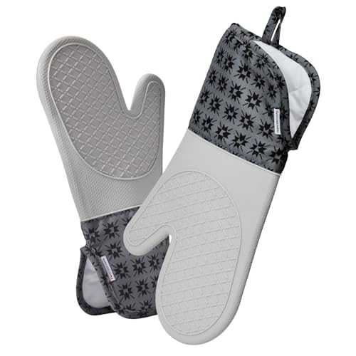 UltraShield Silicone Oven Mitts (Gem-gray / Standard)