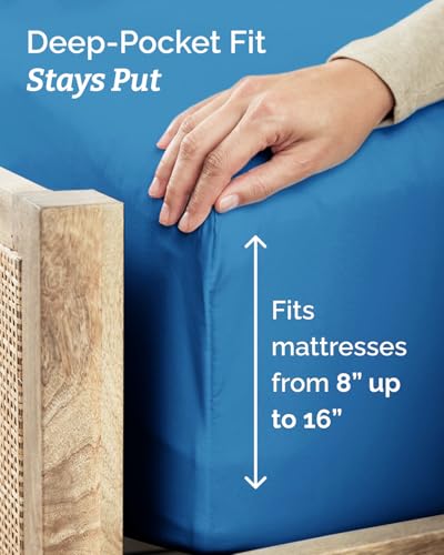 Twin XL 3 Piece Sheet Set (19 - Royal Blue / Twin XL)