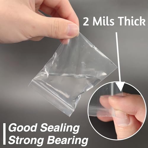200Pcs 3 x 4 inch Small Plastic Zip Bags (3x4 Inch (Pack of 200))