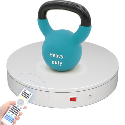 7.9In Remote Motorized Electric Turntable Rotating Display Stand Spinning Rotating Platform 360 Photography Turntable lazy susan base giratoria para for Photography