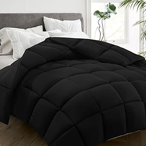 All Season King Size Bed Comforter (Black / King（90*102）)