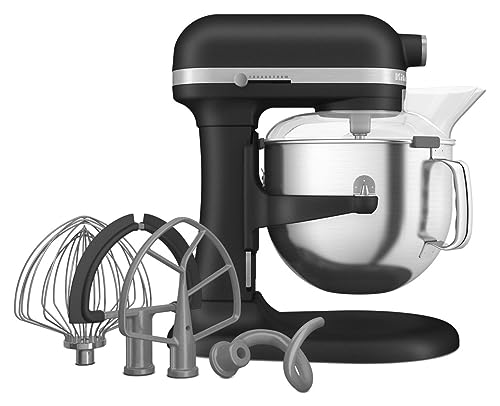 7 Quart Bowl Lift Stand Mixer with Accessories (Cast Iron Black)