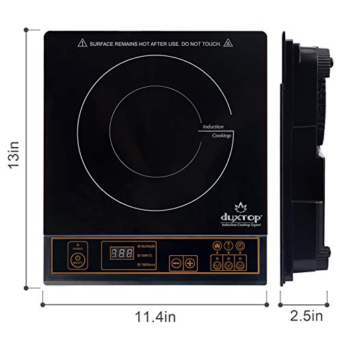 1800W Portable Induction Cooktop Countertop Burner (Gold)