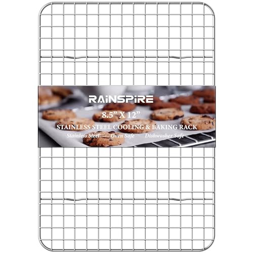 Cooling Racks for Cooking and Baking True 304 Stainless Steel 8.5"x12" 1Pcs (8.5"x12")