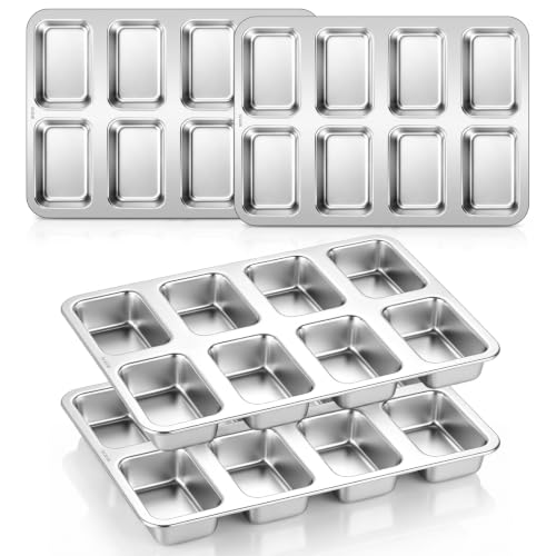 8 Cavity Small Loaf Pan (Silver)