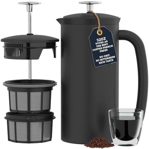 P7 French Press (32 oz / Matte Black)