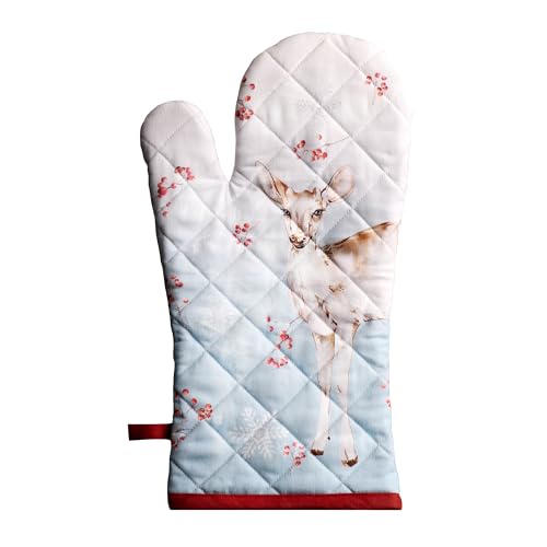 Maison d'Hermine Oven Gloves 100% Cotton Oven Mitt (113 - Fairy Tale Forest / 7.5" x 13" (Oven Mitt))