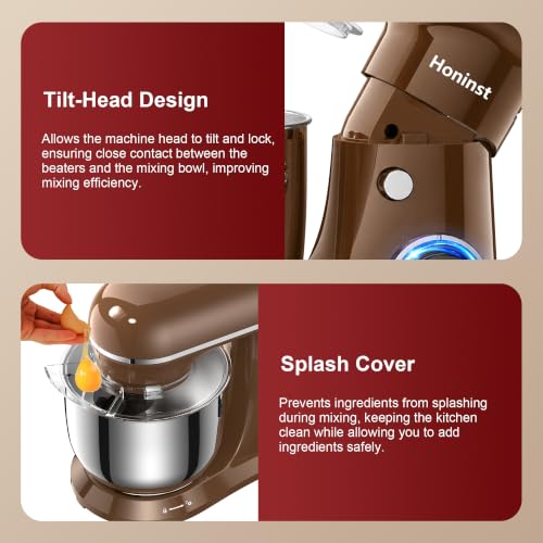 4QT Electric Stand Mixer (Brown)