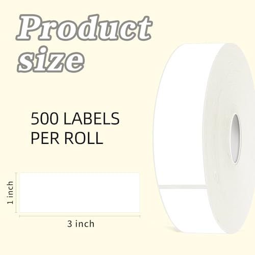 500 Blank Removable Freezer Labels Water Oil Resistant with Perforation Line for Food Containers Jars Pantry Organization