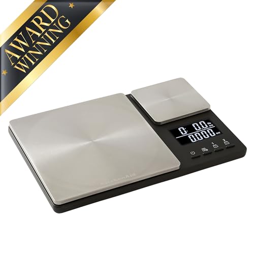 KQ909 Dual Platform Digital Kitchen and Food Scale (Black / Dual Platform)