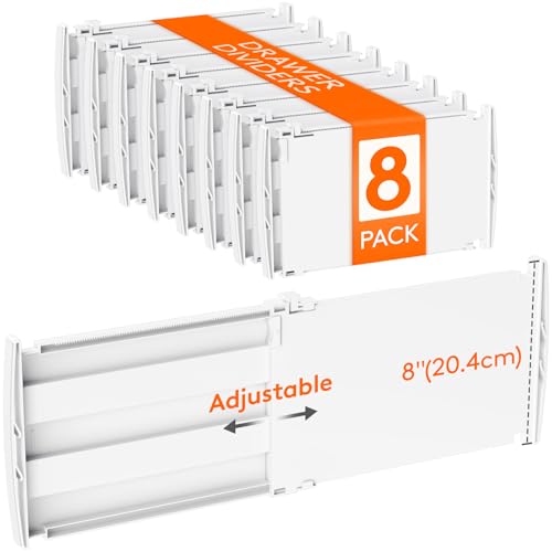 8" Tall Drawer Dividers (8 Count)