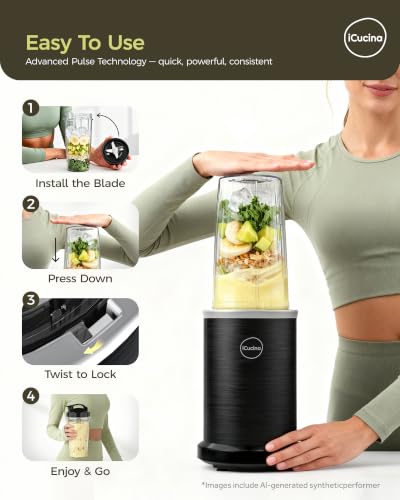 Smoothie Blender (1000W Personal blender)