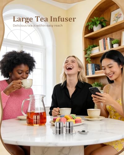 2 Pack Large Tea Infusers (Medium×2 / Plain)