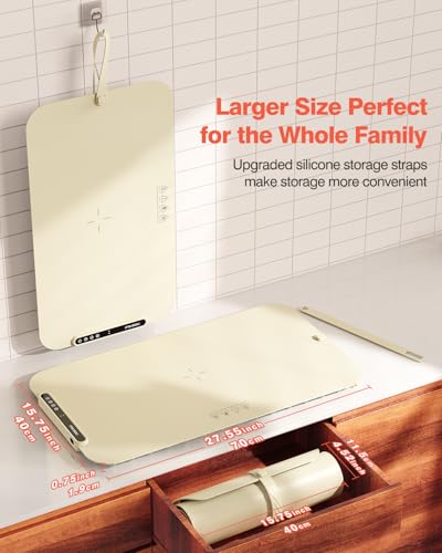 Food Warming Mat (27.56*15.75inch / Cream Yellow)