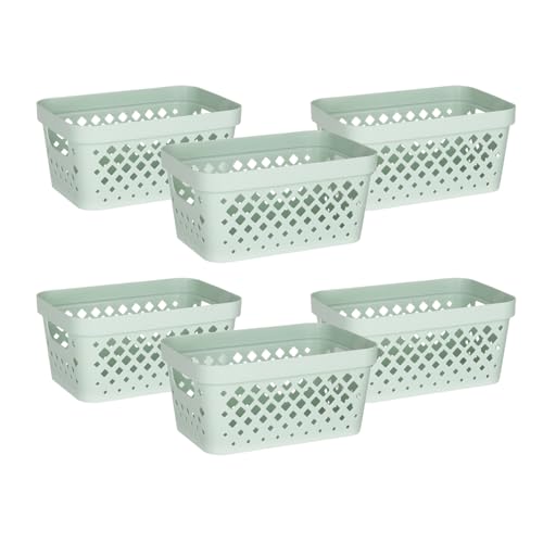 Plastic Baskets for Organizing (Sage / 1 Gallon)