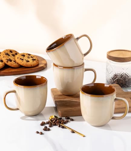 Ceramic Coffee Mugs Set of 6 (Pale Kahki / set of 6)