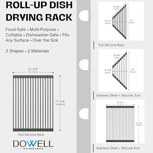 Dowell Over The Sink Roll (Triangle+Rectangular - Stainless Steel)