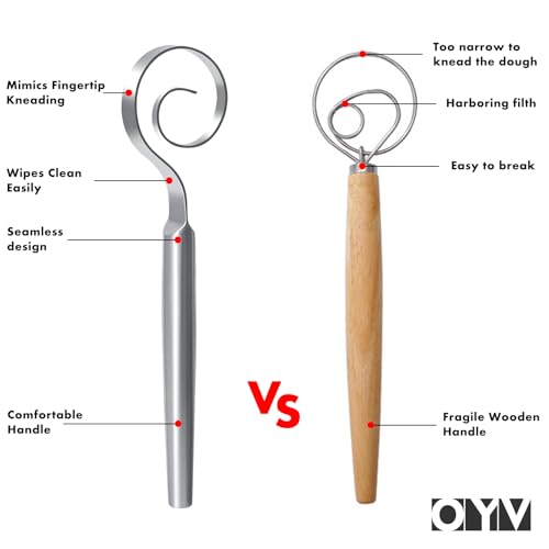 12 Inch Seamless Dough Whisk (12-inch-B)