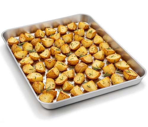 Non Toxic 16x12IN Stainless Steel Baking Sheet Jelly Roll Pan (16x12IN)