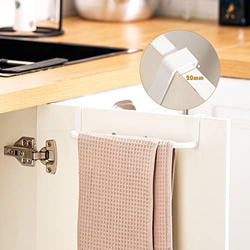 Over Cabinet Door Towel Bar (White)