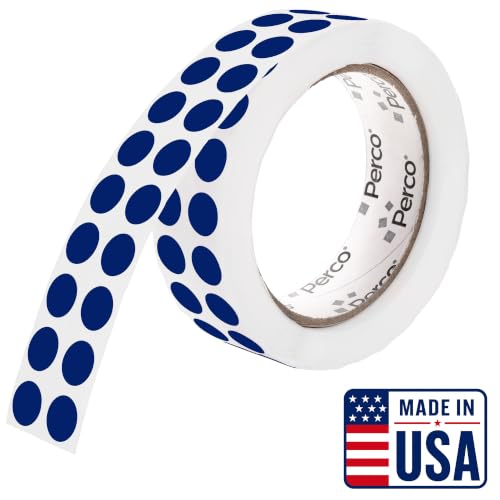 Dark Blue Round Circle Dot Sticker 1 (Blue - Dark / 0.5 Inch)