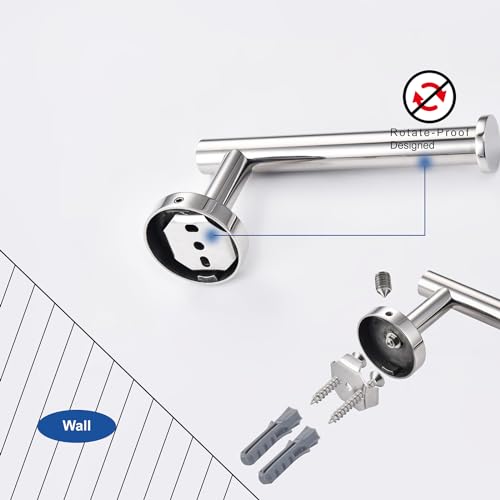 Polished Chrome Toilet Paper Holder SUS304 Stainless Steel