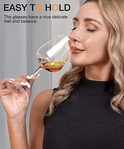 White Wine Glasses Set of 6 (Set of 6-14oz)