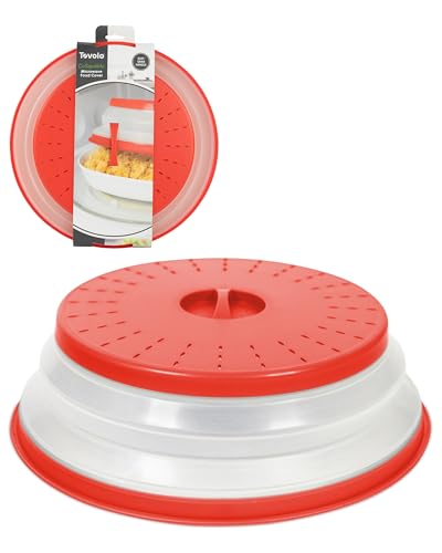 Microwave Splatter Cover for Food (Candy Apple Red / Large (13 inch))