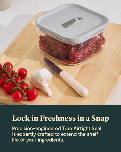 1 qt Glass Airtight Food Storage Container with Lid (Perracotta / 1qt Container)