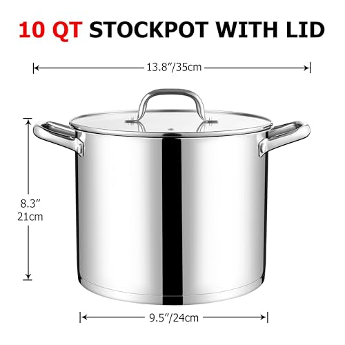 10 Quart Pot with Lid (10 Quarts)