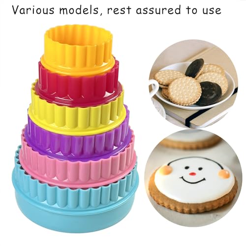 Cookie Biscuit Cutter Set (Round Shaped, 6 Pack)