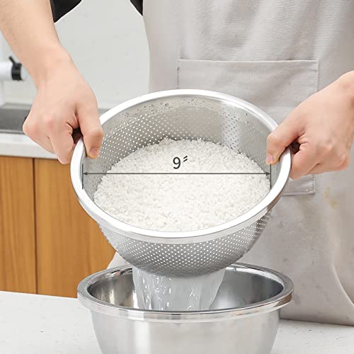 304 Stainless Steel Fine Mesh Colander Set (2 Count)