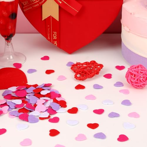 Valentine's Day Felt Hearts Confetti Heart Decorations Confetti
