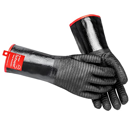 Heat Resistant BBQ Glove for Oven & Fryer Smoker (1 Pair)