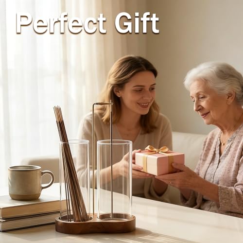 Incense Holder (2 in 1 Wooden Elliptical)