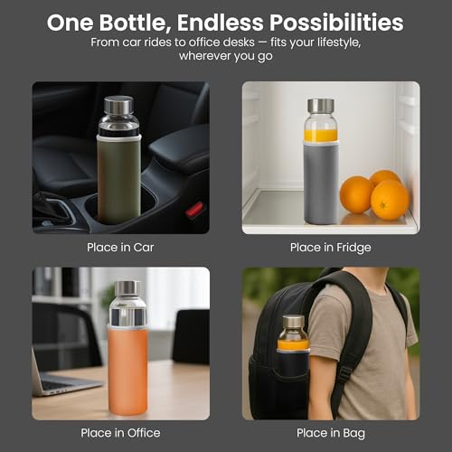 Clear Glass Bottles with Lids