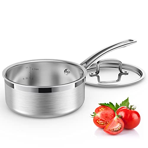Stainless Steel Saucepan with Lid (1.5 Quarts)