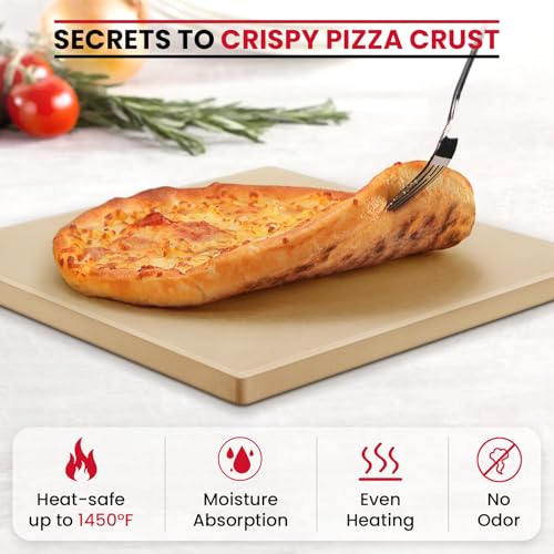 12"x12" Square Pizza Stone for Oven Grill