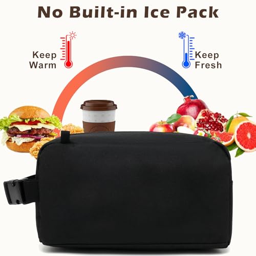 Small Insulated Lunch box Portable Soft Bag Mini Cooler Thermal Meal Tote Kit with Buckle for Work