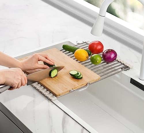 Roll Up Dish Drying Rack Over Sink