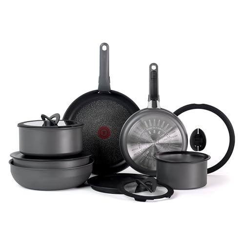 Ingenio Expertise Non Stick Cookware Set 14 Piece (Gray / 14-Piece induction)