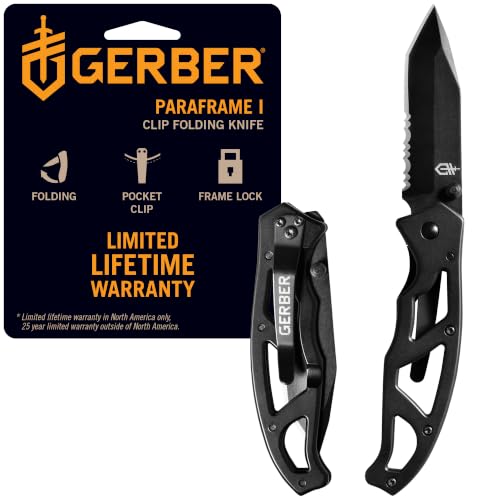 Gear Paraframe Tanto Pocket Knife (3" / Paraframe I (Tanto Serrated Edge))